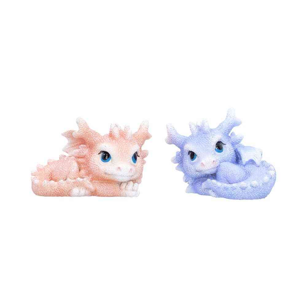 Nemesis Now - Coralscale Nestlings (Set of 2) Figurines - Dragon - Multicolours